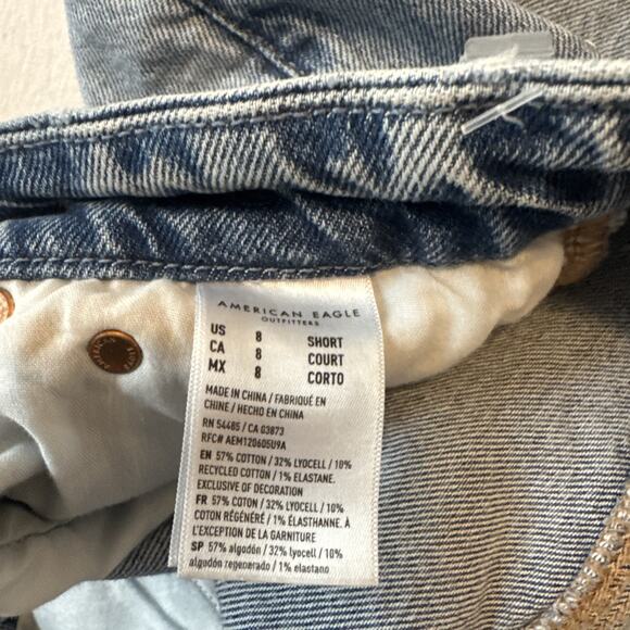 American Eagle Outfitters Curvy 90s Bootcut Stretch Womens Denim Jeans S 8 short - Picture 5 of 7